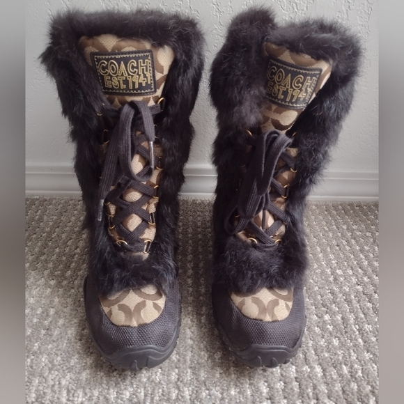 COACH SIGNATURE JENNIE BOOTS 7.5 - Picture 2 of 9